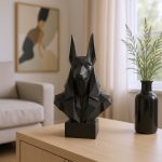 Geometrik Anubis Büstü — Heykelsi Form