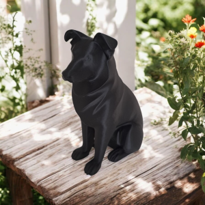 Oturan Köpek Heykeli — Heykelsi Form — figüratif heykel