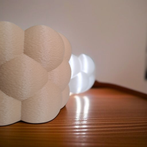 Kabarcık Form İkili Tealight Mumluk Seti — kabarcık form mumluk — dijital zanaat