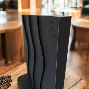 Dalgalı Form Nespresso Kapsül Standı — antrasit