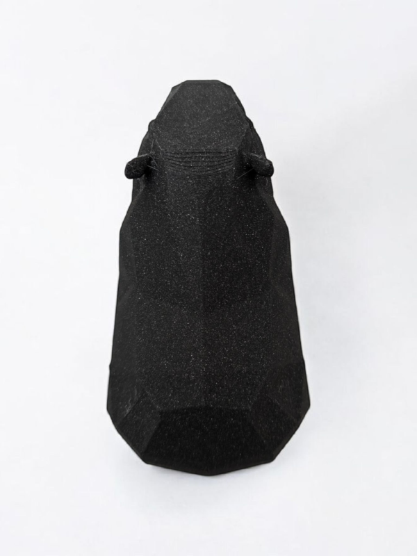 Heykelsi Kapibara | Low Poly Geometrik Heykel — antrasit