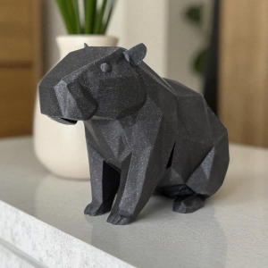 Heykelsi Kapibara | Low Poly Geometrik Heykel — geometrik kapibara heykeli