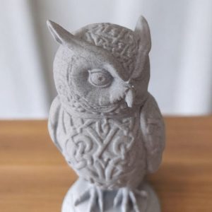 Kelt Örüntülü Baykuş Heykeli — Dijital Zanaat — kelt örüntülü baykuş heykeli — baykuş heykeli
