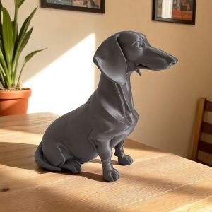 Heykelsi Dachshund — Minimalist Form Heykel — heykelsi dekor objesi