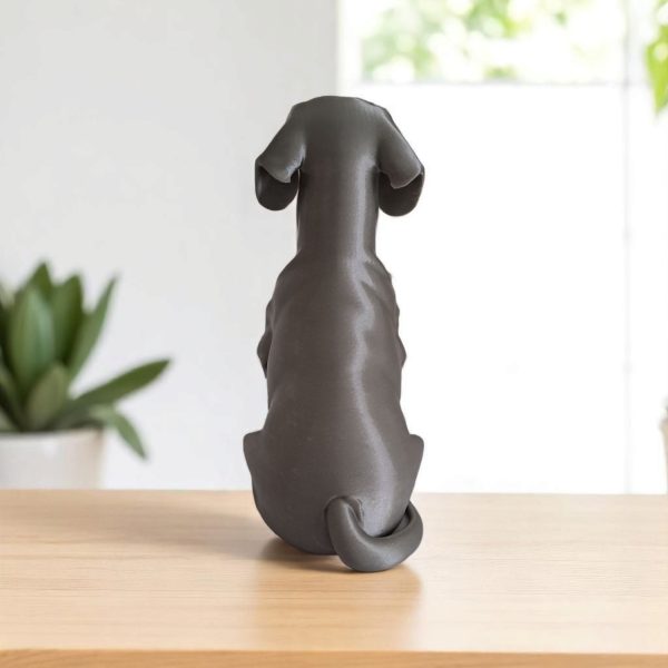 Heykelsi Dachshund — Minimalist Form Heykel — heykelsi dekor objesi — heykelsi dekor