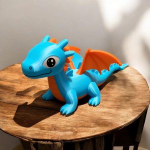 Küçük Ejderha Heykelciği – Little Guardian — dijital zanaat