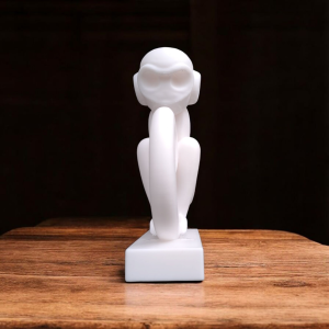 Heykelsi Maymun Figürü — Minimalist Form — minimalist maymun figürü — heykelsi dekor