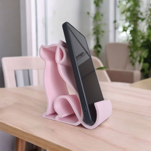 Yavru Köpek Telefon Standı — Heykelsi Masa Objesi — dijital zanaat