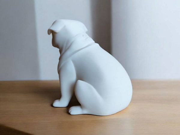 Heykelsi Pug Figürü — Minimalist Form — hayvan heykeli