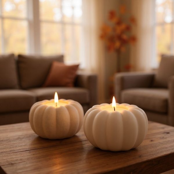 Balkabağı Tealight Tutucu | Heykelsi Form Balkabağı Tealight Tutucu | Heykelsi Form