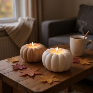 Balkabağı Tealight Tutucu | Heykelsi Form — heykelsi dekor