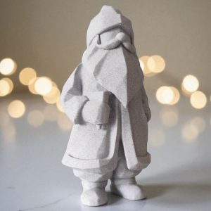 Lowpoly Noel Baba Heykelsi Dekor Figürü — lowpoly noel baba figürü