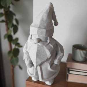 Lowpoly Noel Baba Heykelsi Dekor Figürü — lowpoly noel baba figürü — heykelsi dekor