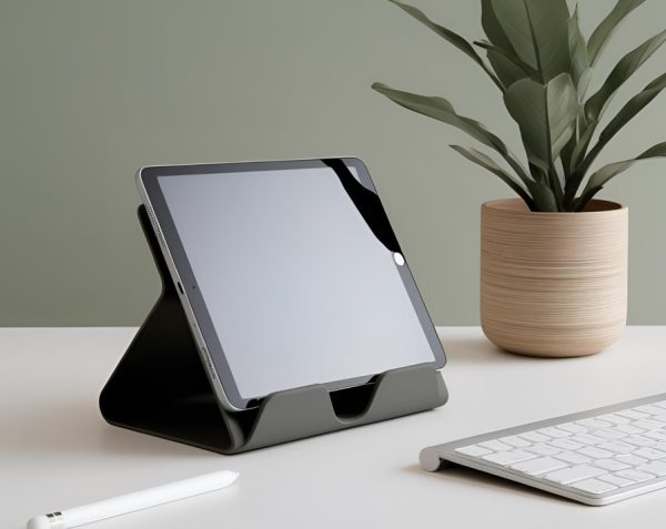 Heykelsi Tablet Standı — Sade Form, Güçlü Duruş Heykelsi Tablet Standı — Sade Form, Güçlü Duruş