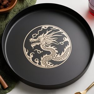 Ejderha Kabartmalı Dekoratif Tepsi — Dragon Pit — dekoratif ejderha tepsi