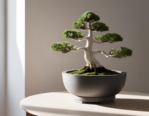 Heykelsi Bonsai Saksısı — Entegre Tabak Formlu — beton-tas