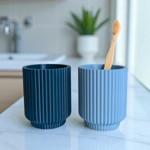 Oluklu Form Diş Fırçalığı İkili Set — oluklu diş fırçalığı
