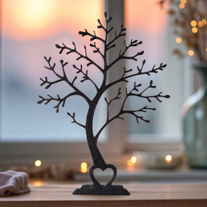 Kalp Köklü Ağaç — Heykelsi Masa Dekor Objesi — minimalist ağaç heykeli — doğa formu