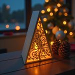 Piramit Fener — Kıvrım Dokulu Noel Işığı