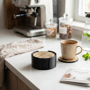 Zebra Dokulu Bardak Altlığı Seti — bardak altlığı