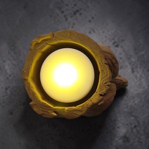Ağaç Ruhlu Tealight Tutucu | Heykelsi Form — heykelsi tealight tutucu — dijital zanaat
