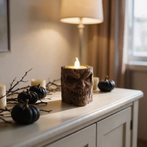 Ağaç Ruhlu Tealight Tutucu | Heykelsi Form — heykelsi tealight tutucu — cadılar bayramı koleksiyonu