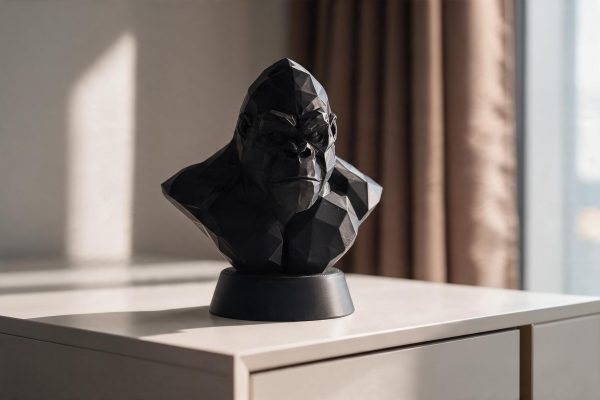 Low Poly Goril Büstü – Heykelsi Form — heykelsi büst Low Poly Goril Büstü – Heykelsi Form — heykelsi büst