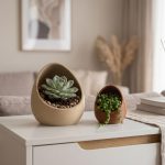 Nest — Heykelsi Sukulent Saksı, İkili Form