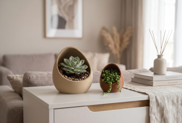 Nest — Heykelsi Sukulent Saksı, İkili Form Nest — Heykelsi Sukulent Saksı, İkili Form