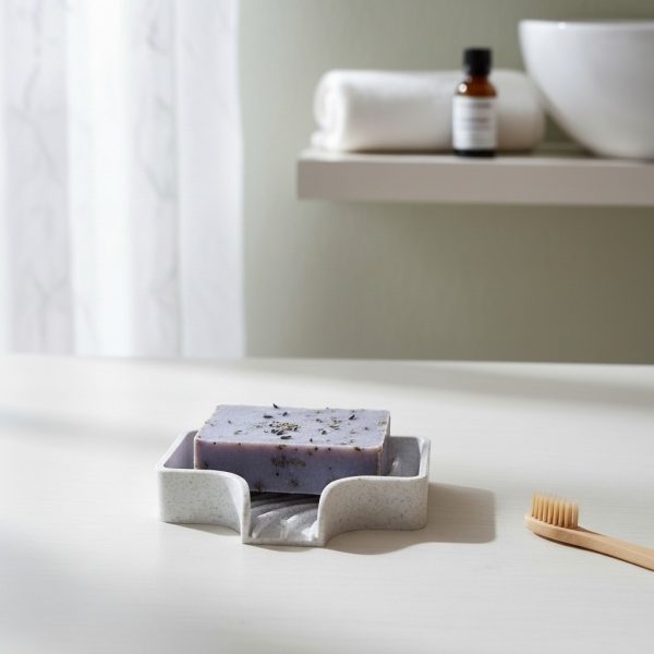 Drape — Drenajlı Eğrisel Sabunluk — drenajlı sabunluk — banyo aksesuarı