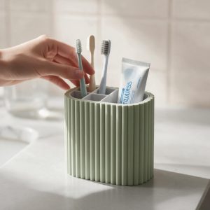 Kabartmalı Doku Diş Fırçalığı — Çıkarılabilir Bölmeli — ribbed diş fırçalığı