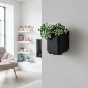 Duvara Monte Saksı — Heykelsi Minimal Form — duvara monte askılı saksı — duvara monte saksı