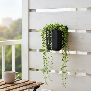 Duvara Monte Saksı — Heykelsi Minimal Form — duvara monte askılı saksı — ev dekorasyonu