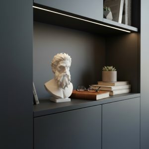 Zeus Büstü — Modern Mitoloji, Heykelsi Form — kirik-beyaz